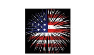 FLAG FIREWORK 5D 30X30 ROUND