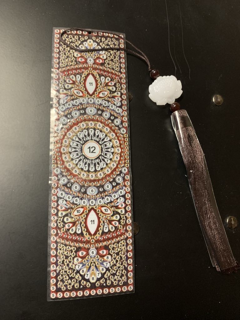 ORANGE BROWN BOOK MARK