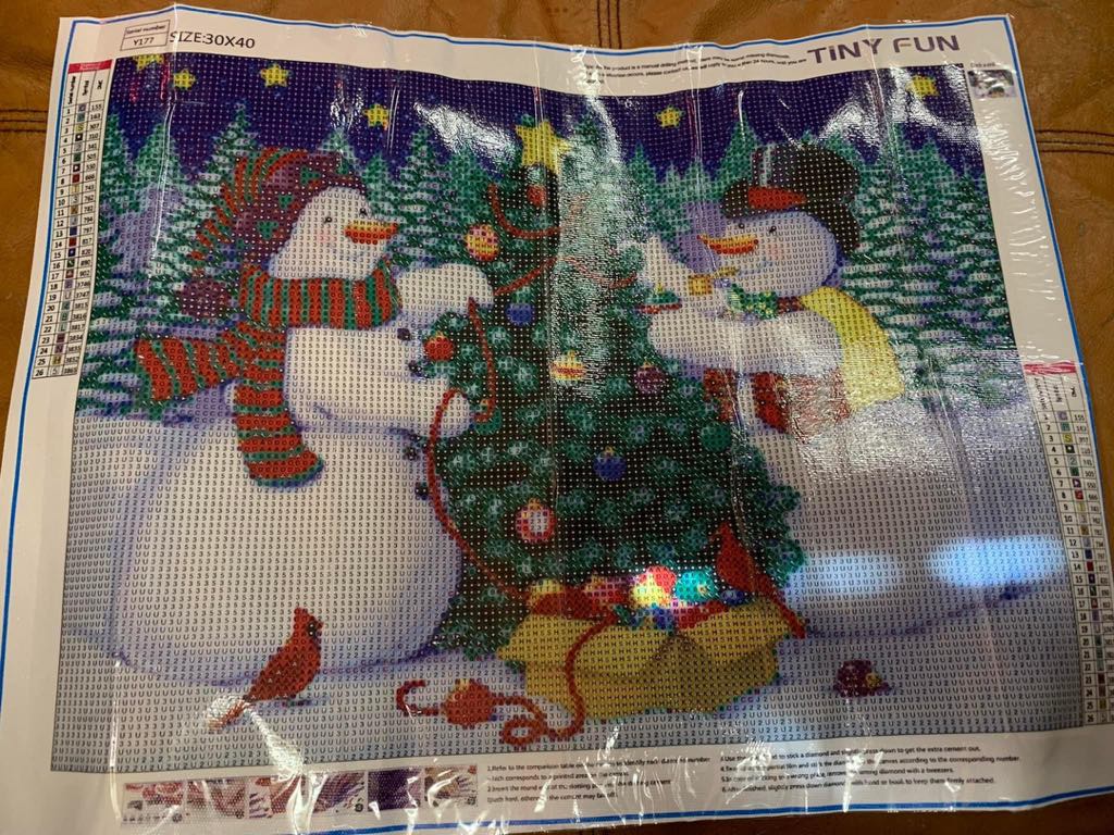 SNOWMEN 5D 30X40 ROUND