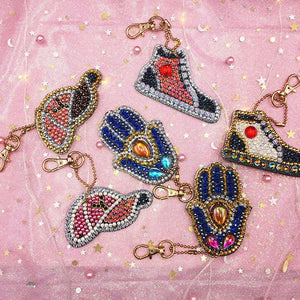 SHOE HAT KEYCHAIN SET