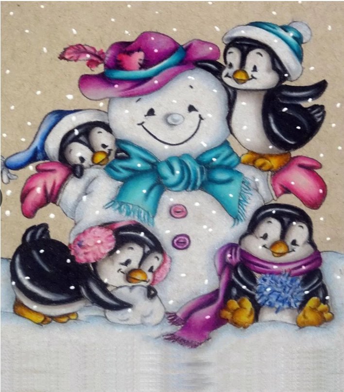 SNOWMAN AND FRIENDS 5D 40X50  SQUARE