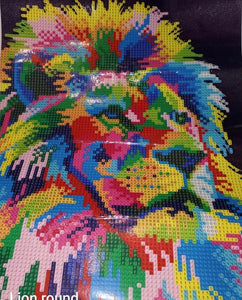COLORFUL LION 30X40cm 5D 1% PARTIAL
