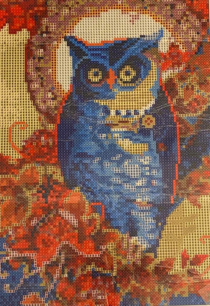 FALL OWL 30x40cm 5D SQUARE