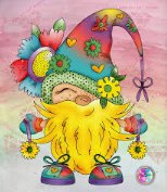 HAPPY GNOME 35X45cm 5D  ROUND