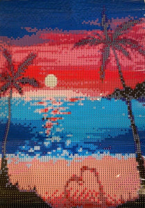 LOVE BEACH 30X40cm ROUND