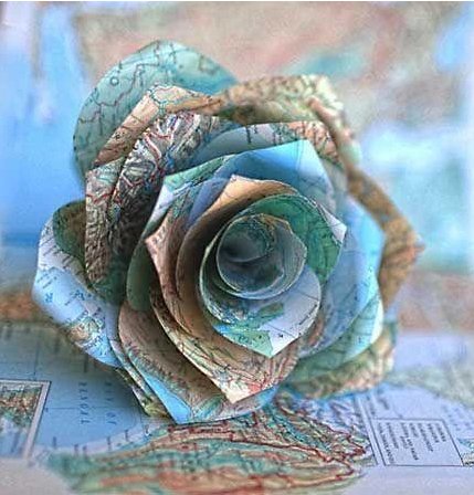 MAP ROSE  5D FULL 40X40cm ROUND OR SQUARE