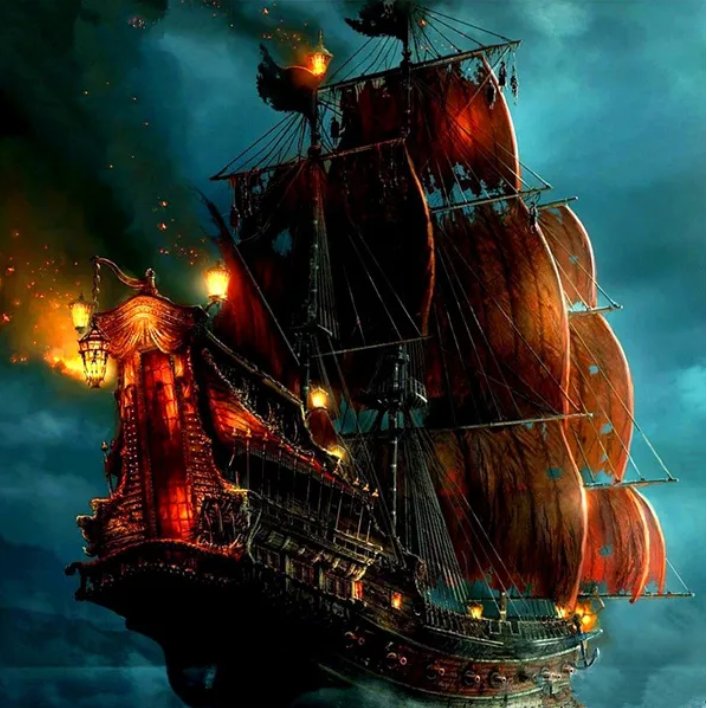 PIRATE SHIP 60X80 cm 5D SQUARE