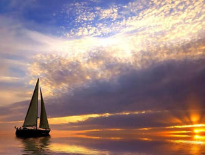 SAILING ALONG 30X40cm 5D FULL ROUND