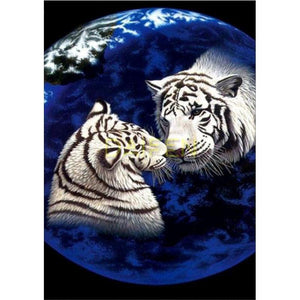 TIGER PLATE 30X40cm 5D FULL ROUND