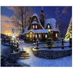 WINTER COTTAGE 30X40cm 5D FULL ROUND**